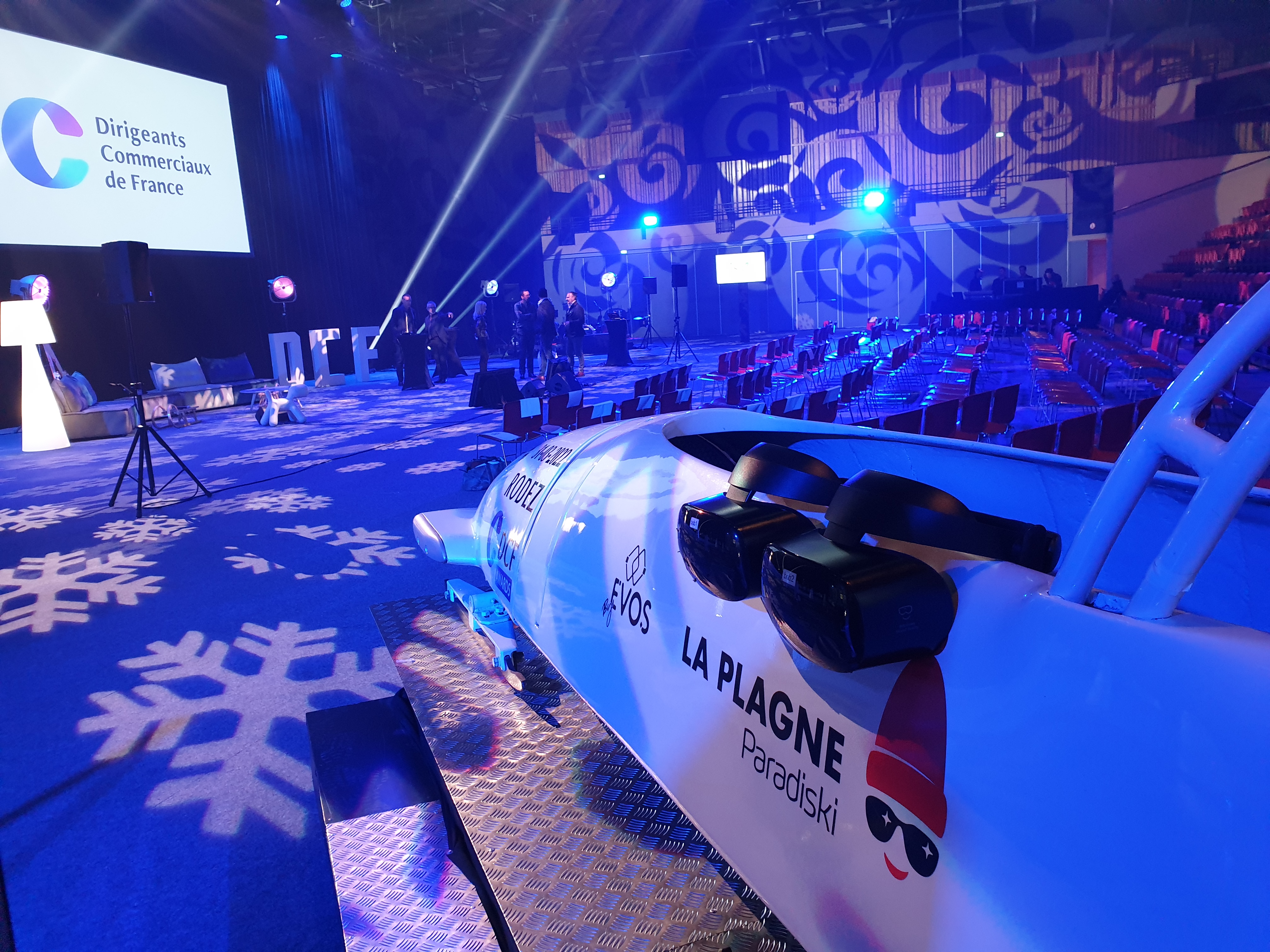 Animation bobsleigh simulateur VR